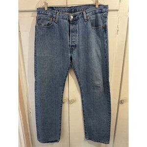 Men's Levi's 501 Button Fly Jeans, Size 36 Waist and 32 Inseam